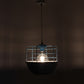 WHITE Metal Hanging Light - JNO-06-hl-bl-wh - Included Bulb