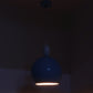 BLUE Metal Hanging Light - JNO-07-bl-wh - Included Bulb