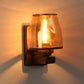 Wooden Metal Wall Light - JSPR-147-1w-gd - Included Bulb