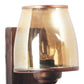 Wooden Metal Wall Light - JSPR-147-1w-gd - Included Bulb