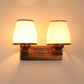 Wooden Metal Wall Light - JSPR-147-2w - Included Bulb