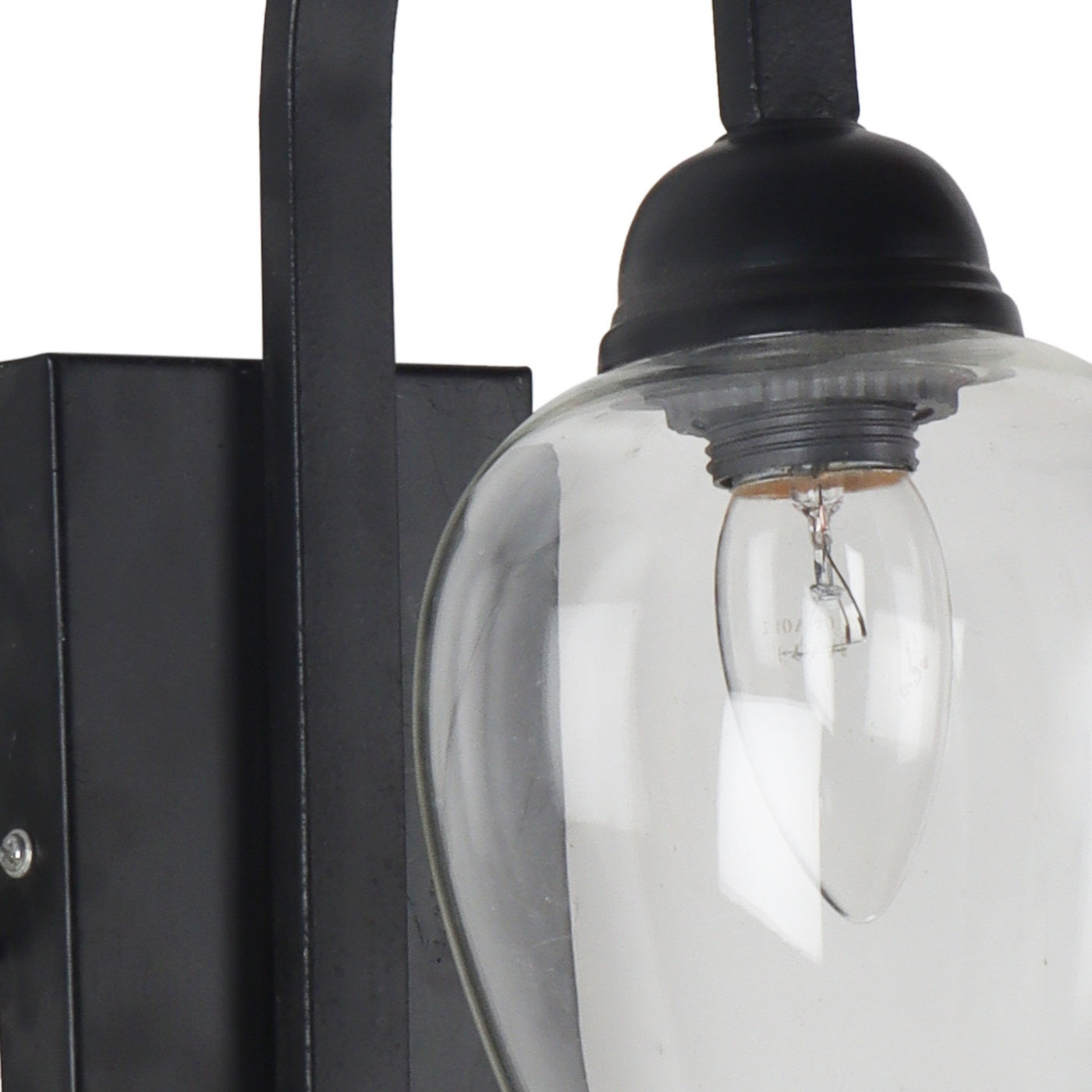 Black Metal Wall Light - NO-160-1W - Included Bulb