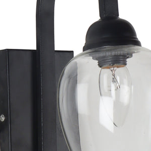 Black Metal Wall Light - NO-160-1W - Included Bulb