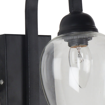 Black Metal Wall Light - NO-160-1W - Included Bulb