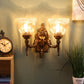 Antiquie Brass Metal Wall Light - NO-161-2W - Included Bulb