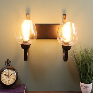 Black Metal Wall Light - NO-173-2W - Included Bulb