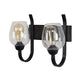 Black Metal Wall Light - NO-173-2W - Included Bulb