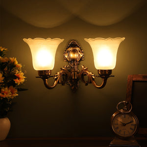Antique Brass Metal Wall Light - NO-1-2W - Included Bulb