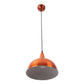 Intricate Orange Metal Hanging Light | P5-10"-ORANGE+WH | Included Bulb | Eliante by Jainsons Lights