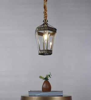 Orvian Gold Brass Hanging Light  | E27 holder | without Bulb | 2025-1LP | Included Bulb | Eliante by Jainsons Lights