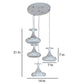 ELIANTE White Iron Hanging Lights- P-35-4LP-LED - Inbuilt LED