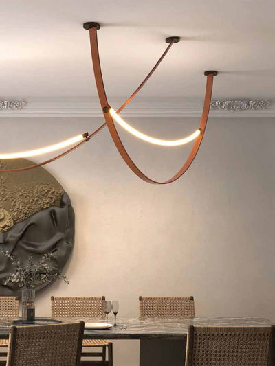 JS-SBL BL-09-013 Brown Double Height Chandeliers