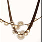 JS-SBL BL-09-021 Brown & Amber Glass Ball Pendant Lights