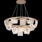 JS-SBL TL-09-002 Gold & Clear Led Chandelier
