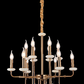 JS-SBL DF-09-051 Antique Brass & Candle Arm Chandeliers