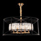 JS-SBL DF-09-056 Black & Antique Brass Rectangular Chandeliers