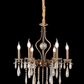 JS-SBL DF-09-058 Antique Brass Candle Arm Chandeliers