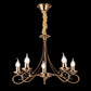 JS-SBL DF-09-071 Antique Brass Candle Arm Chandeliers