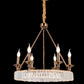 JS-SBL DF-09-073 Antique Brass Candle Arm Chandeliers