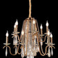 JS-SBL DF-09-081 Antique Brass Candle Arm Chandeliers