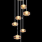JS-SBL PS-10-269 Amber Double Height Chandeliers
