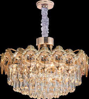 JS-SBL FL-10-007 Gold & Clear Crystal Chandeliers