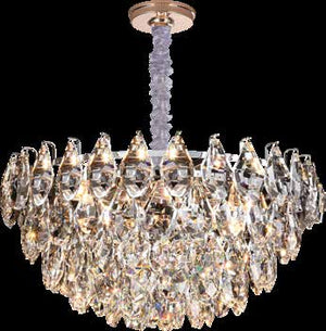 JS-SBL FL-10-013 Gold & Clear Crystal Chandeliers