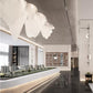 Layered Fin Sculptural Chandelier – A Flowing Statement for Grand Sales Lounges