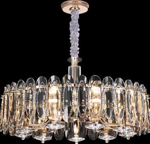 JS-SBL FL-10-020 Smoke & Clear Crystal Chandeliers