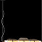 JS-SBL ER-10-304 Brass & Coffee Rectangular Hanging Lights