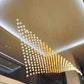 Cascading Crystal Ball Wing Chandelier – A Dramatic Statement for Double-Height Foyers