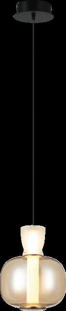 JS-SBL ER-10-317 White & Smoke Glass Hanging Lights