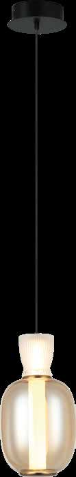 JS-SBL ER-10-318 White & Smoke Glass Hanging Lights