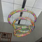 Iridescent Interlocking Rings Chandelier – A Contemporary Statement for Modern Interiors