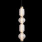 JS-SBL LG-244 Matt Brass & Amber Glass Hanging Lights
