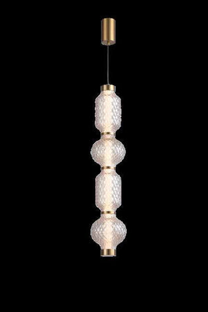 JS-SBL LG-245 Gunmetal Black & Smoke Glass Hanging Lights