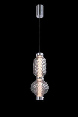 JS-SBL LG-246 Matt Brass & Amber Glass Hanging Lights
