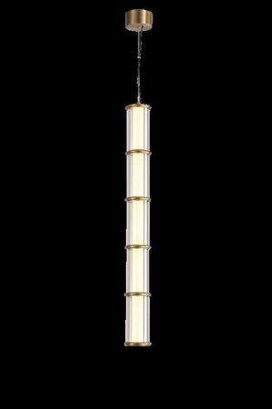 JS-SBL LG-259 Matt Brass & Amber Glass Hanging Lights