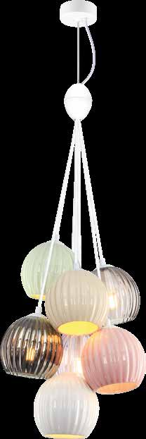 JS-SBL PS-10-280 Pink & Beige & Green & Cluster hanging Lights
