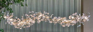 Ginkgo Leaf Branch Chandelier – An Organic Statement for Reception Lobbies