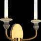 JS-SBL PS-10-277 Brass & Grey & Beige Candle Arm Wall Light