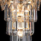 JS-SBL FL-10-005 Gold & Clear Crystal Wall Light