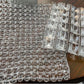 Two crystal mesh panel textures compared side by side