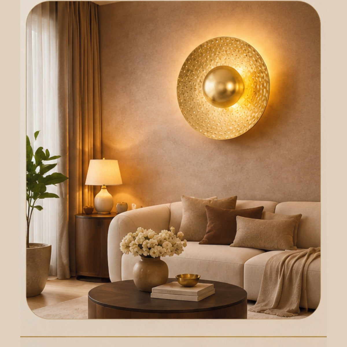 Disc in a room setting