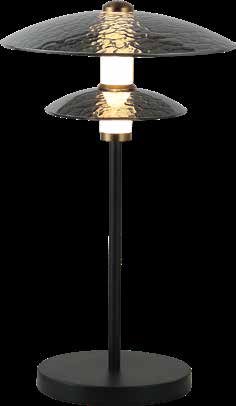 JS-SBL ER-10-313 Black & Smoke Led Table Lamp