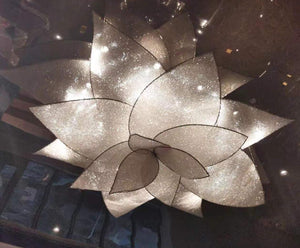 Sparkling Mesh Lotus Bloom Chandelier – A Statement Piece for Grand Lobbies
