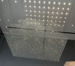Cascading Crystal Curtain Chandelier – A Statement Piece for Double-Height Lobbies