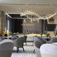 Cascading Crystal Curtain Chandelier – A Statement Piece for Double-Height Lobbies