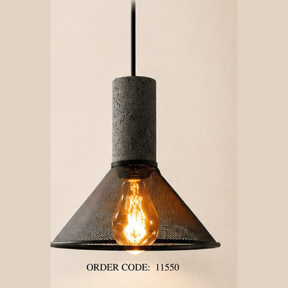 Stone Mesh Cone Pendant product photo