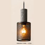 Stone Mesh Cylinder Pendant product photo
